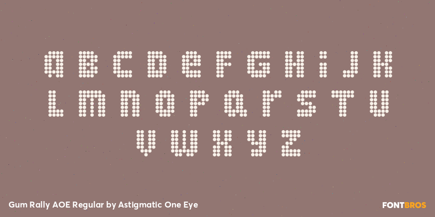Gum Rally AOE Regular Font Poster #3