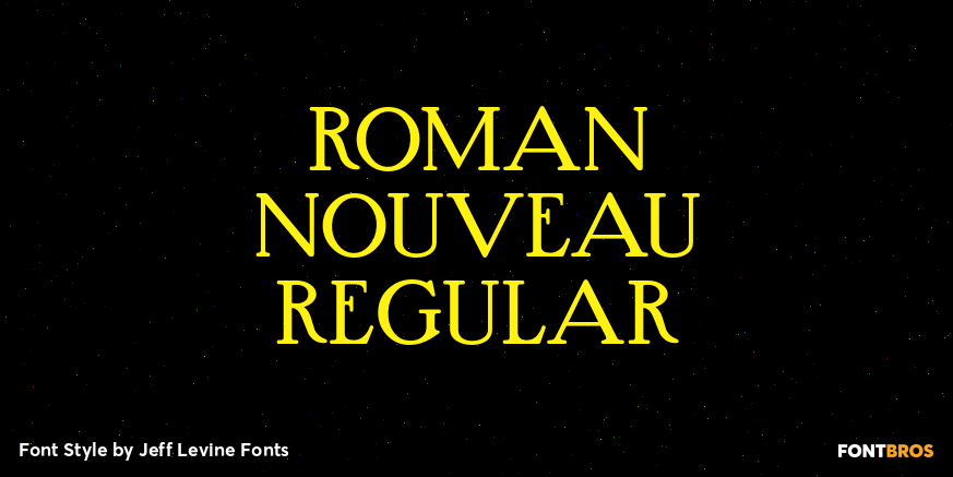 Roman Nouveau Regular Poster