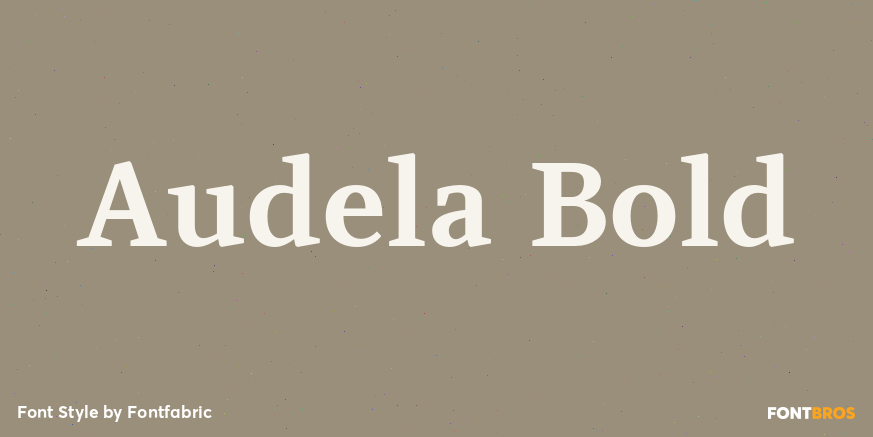 Audela Bold Font Poster #1
