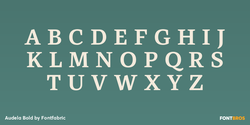 Audela Bold Font Poster #2