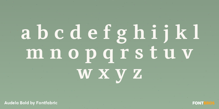 Audela Bold Font Poster #3