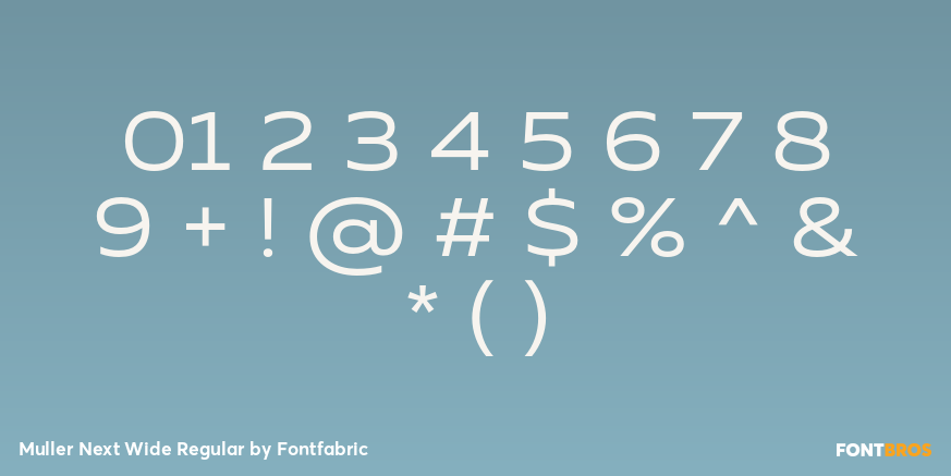 Muller Next Wide Regular Font Poster #4