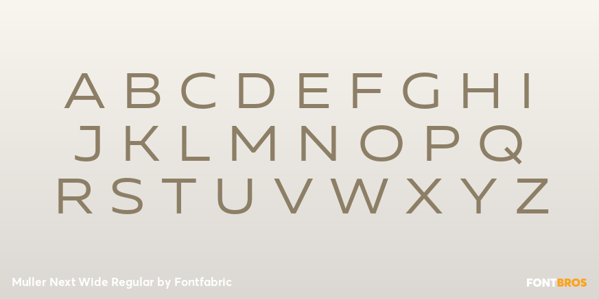 Muller Next Wide Regular Font Poster #2