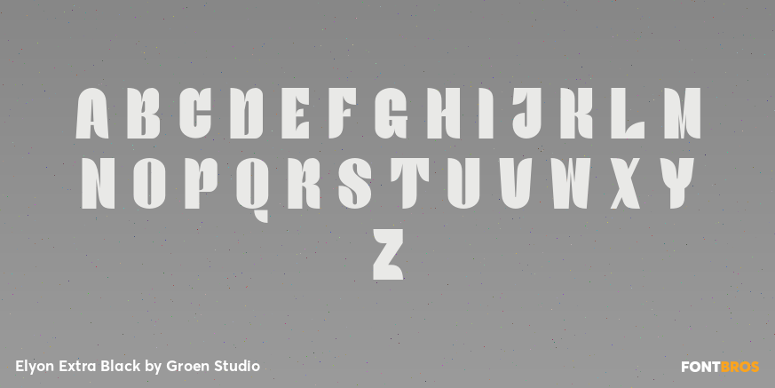 Elyon Extra Black Font Poster #2