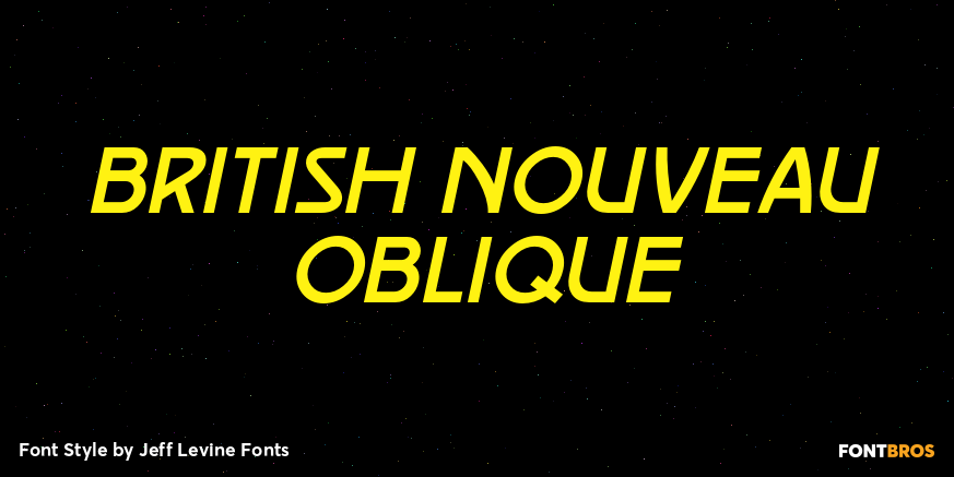 British Nouveau Oblique Poster