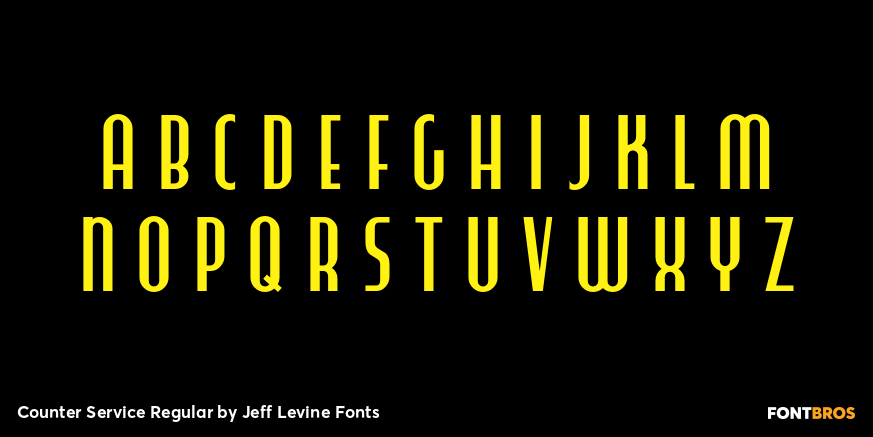 Counter Service Regular Font Poster #2