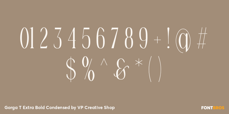 Gorga T Extra Bold Condensed Font Poster #4