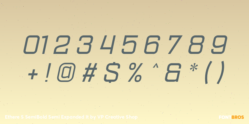 Ethere S SemiBold Semi Expanded It Font Poster #4