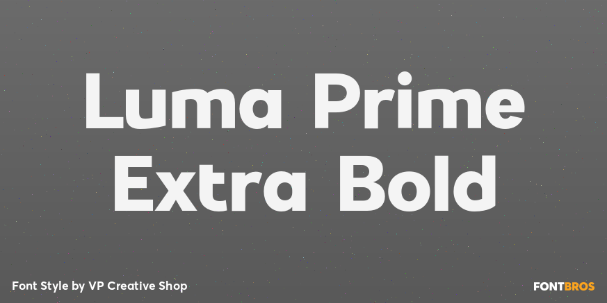 Luma Prime Extra Bold Poster
