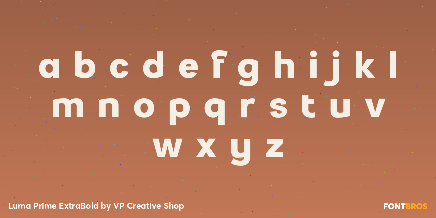 Luma Prime Extra Bold Font Poster #3