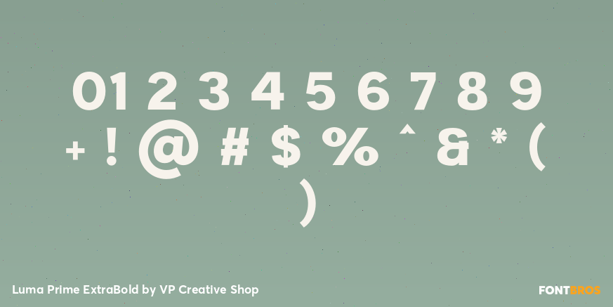 Luma Prime Extra Bold Font Poster #4