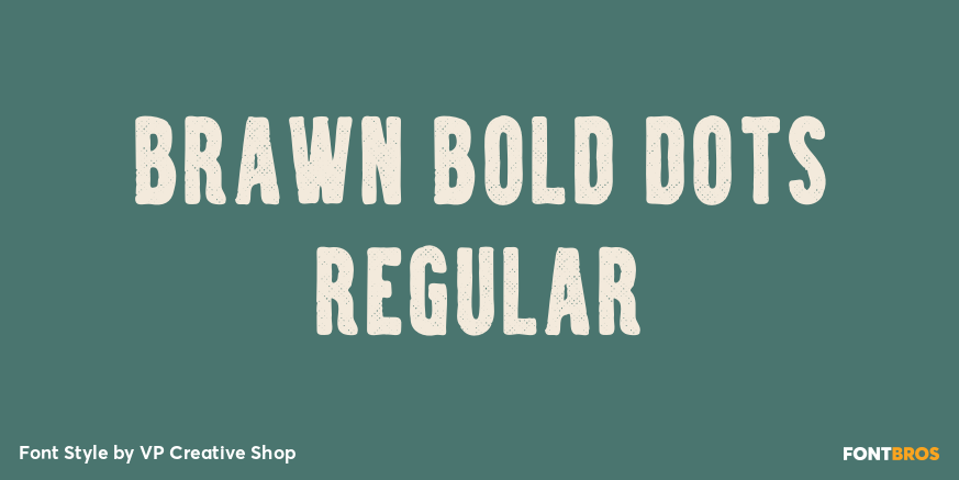Brawn Bold Dots Regular Poster