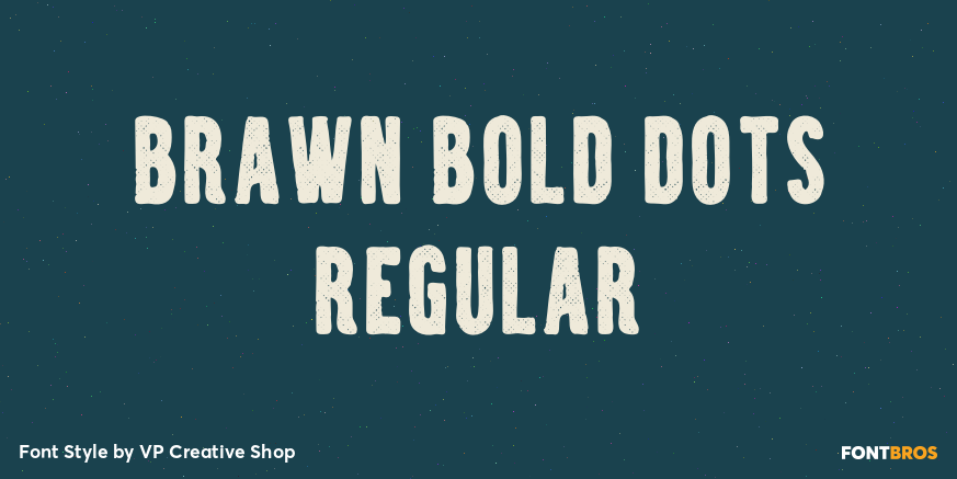 Brawn Bold Dots Regular Poster