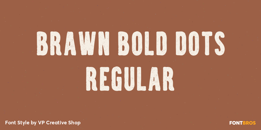 Brawn Bold Dots Regular Poster