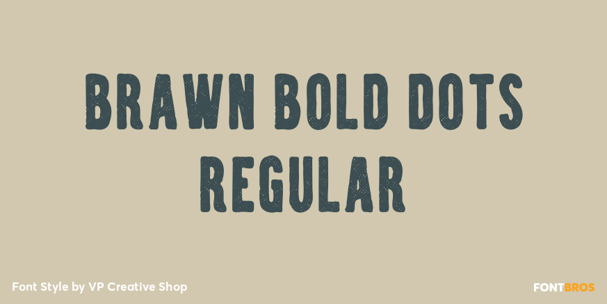 Brawn Bold Dots Regular Poster