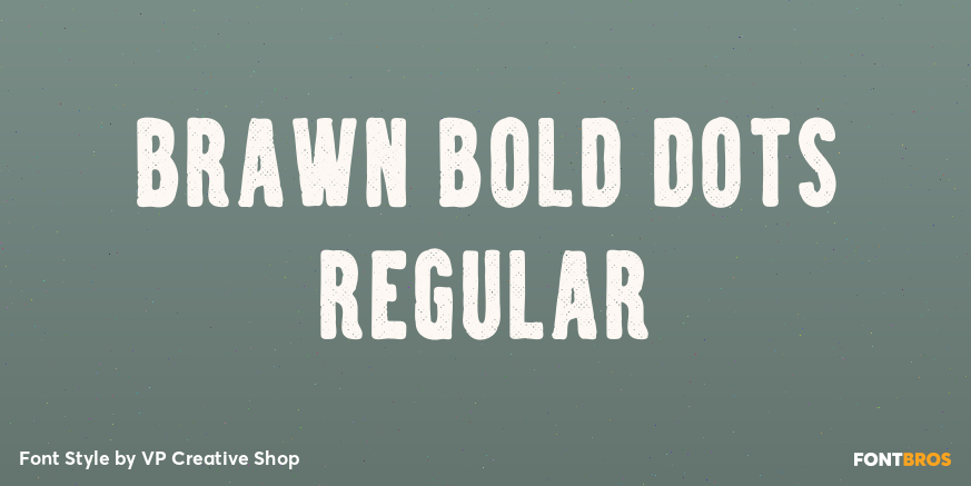 Brawn Bold Dots Regular Poster