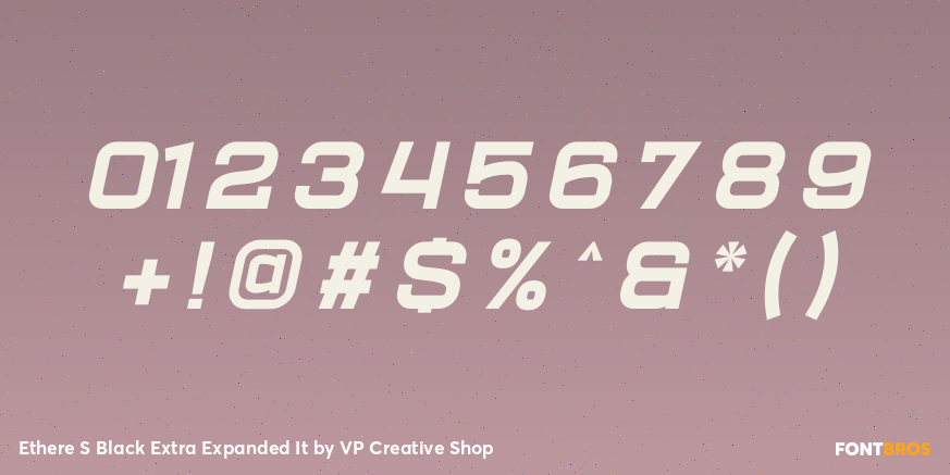Ethere S Black Extra Expanded It Font Poster #4