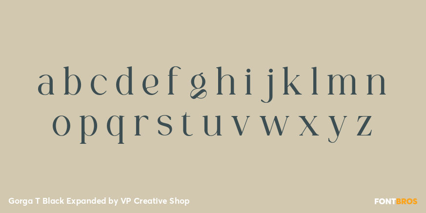 Gorga T Black Expanded Font Poster #3