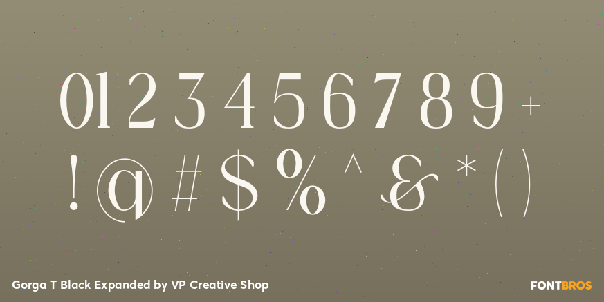 Gorga T Black Expanded Font Poster #4