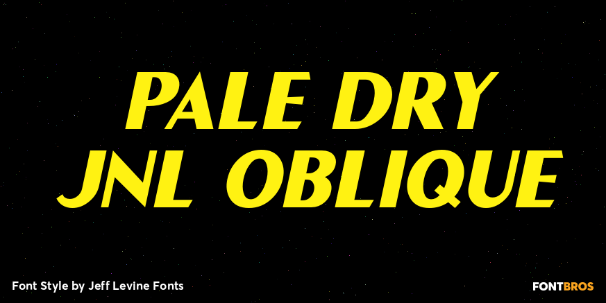 Pale Dry JNL Oblique Poster