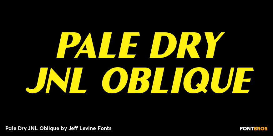 Pale Dry JNL Oblique Poster