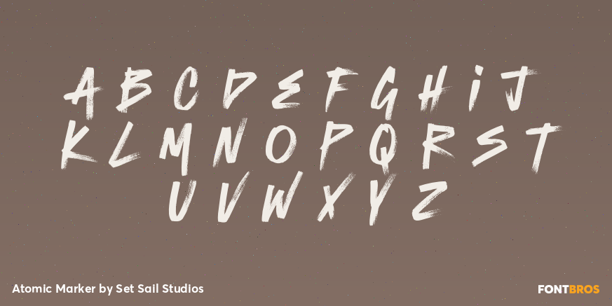 Atomic Marker Font Poster #3
