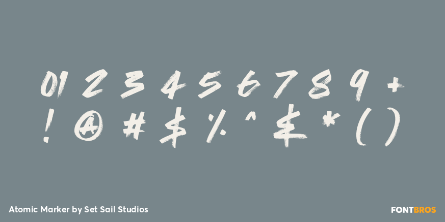 Atomic Marker Font Poster #4