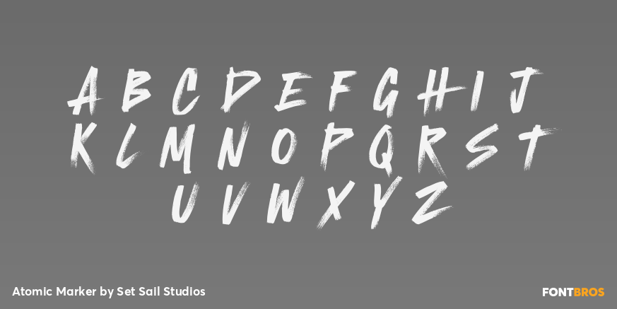 Atomic Marker Font Poster #1