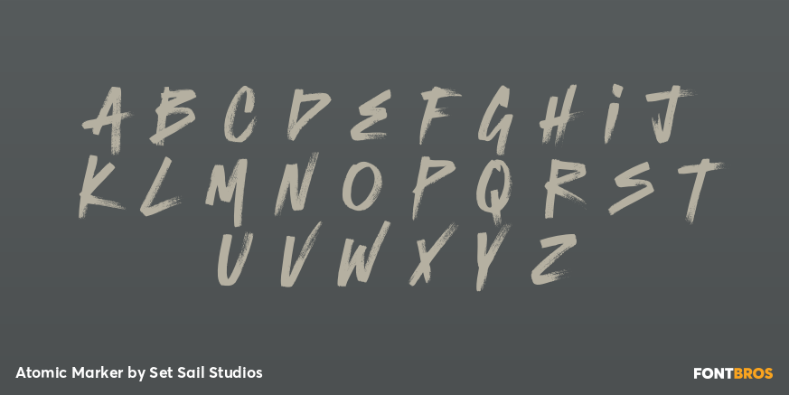 Atomic Marker Font Poster #1