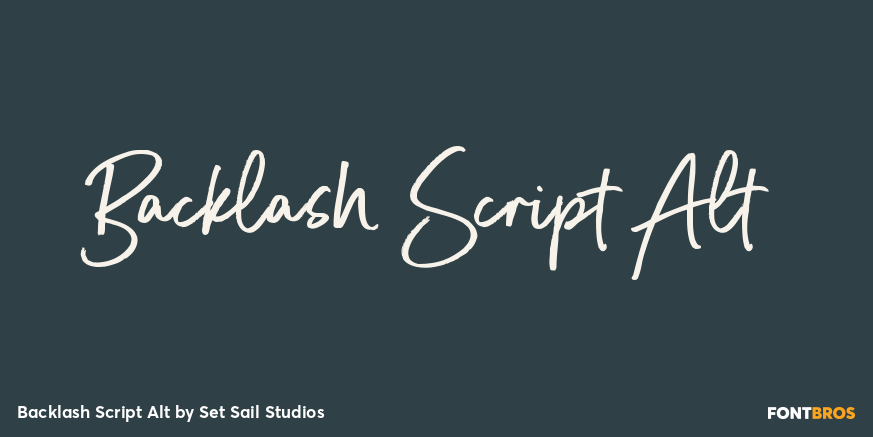 Backlash Script Alt Poster