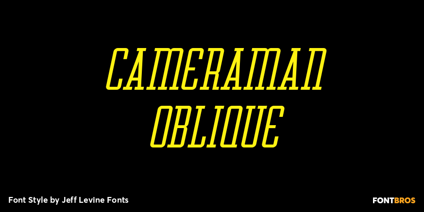 Cameraman Oblique Poster