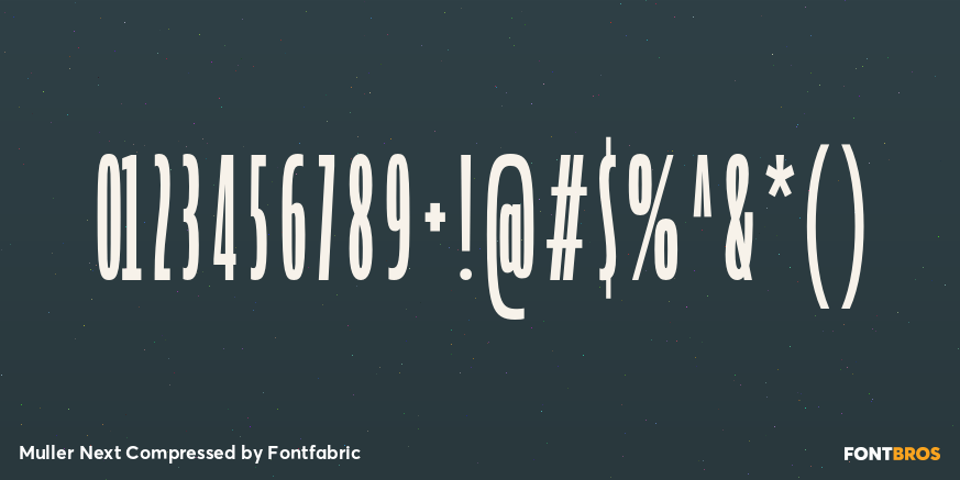 Muller Next Compressed Font Poster #4