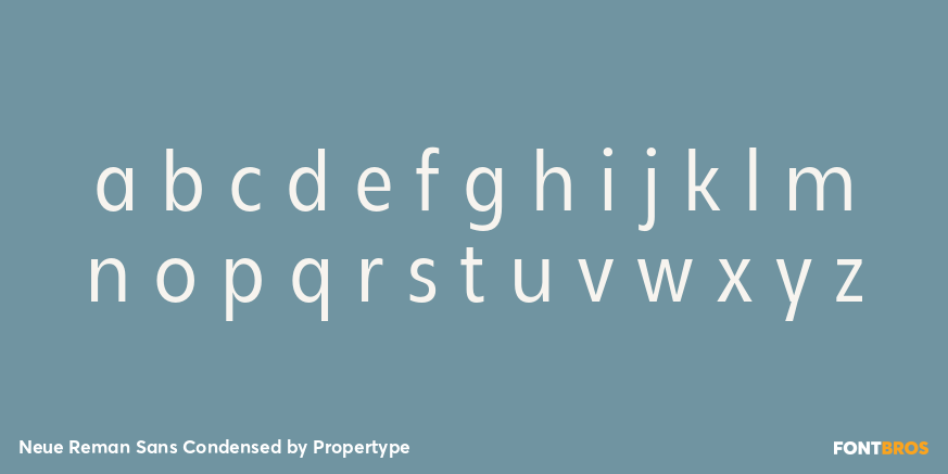 Neue Reman Sans Condensed Font Poster #3