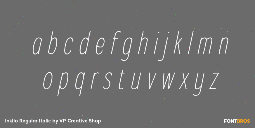 Inklio Regular Italic Font Poster #3