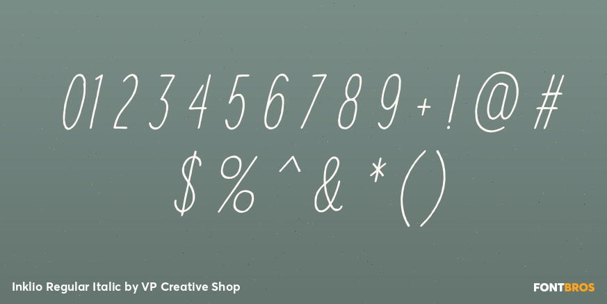 Inklio Regular Italic Font Poster #4