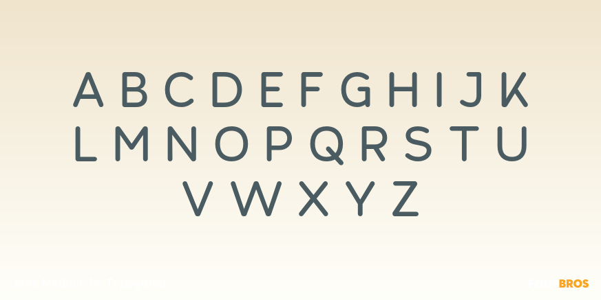 Jane Medium Font Poster #2