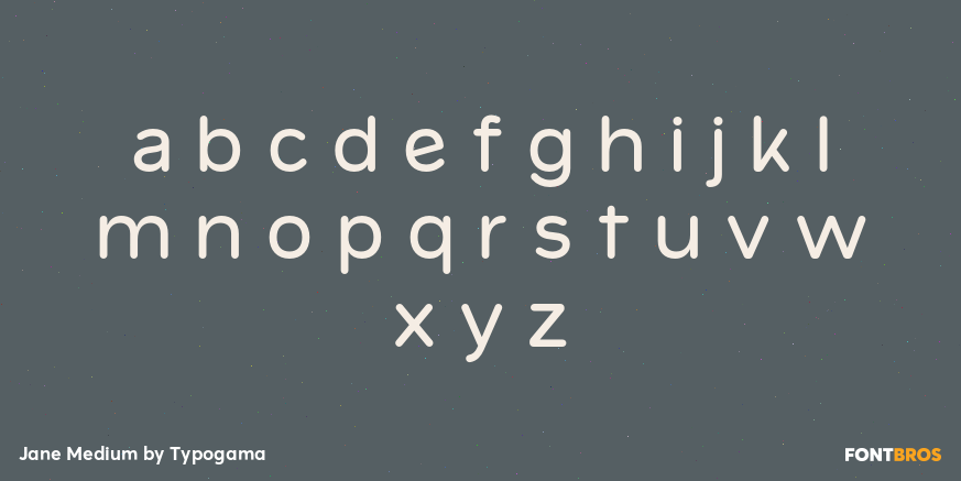 Jane Medium Font Poster #3