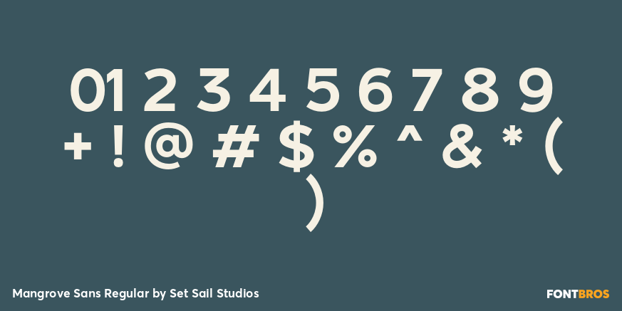 Mangrove Sans Regular Font Poster #1