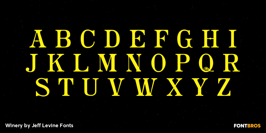 Winery Font Poster #3