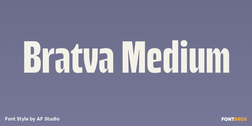 Bratva Medium Font Poster #1