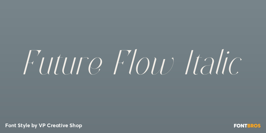 Future Flow Italic Poster
