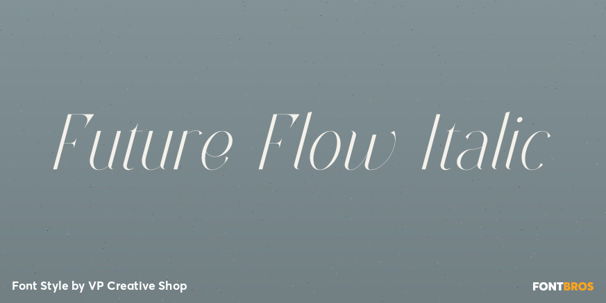 Future Flow Italic Poster