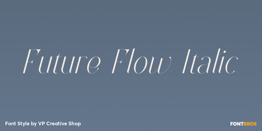 Future Flow Italic Poster