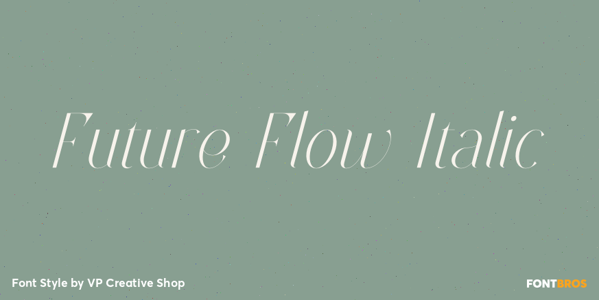 Future Flow Italic Poster