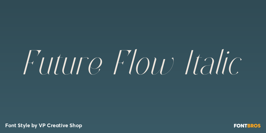 Future Flow Italic Poster