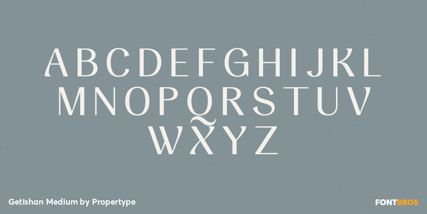 Getishan Medium Font Poster #2