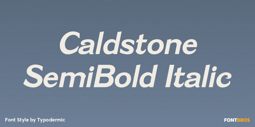 Caldstone SemiBold Italic Poster