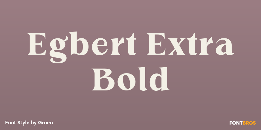 Egbert Extra Bold Poster