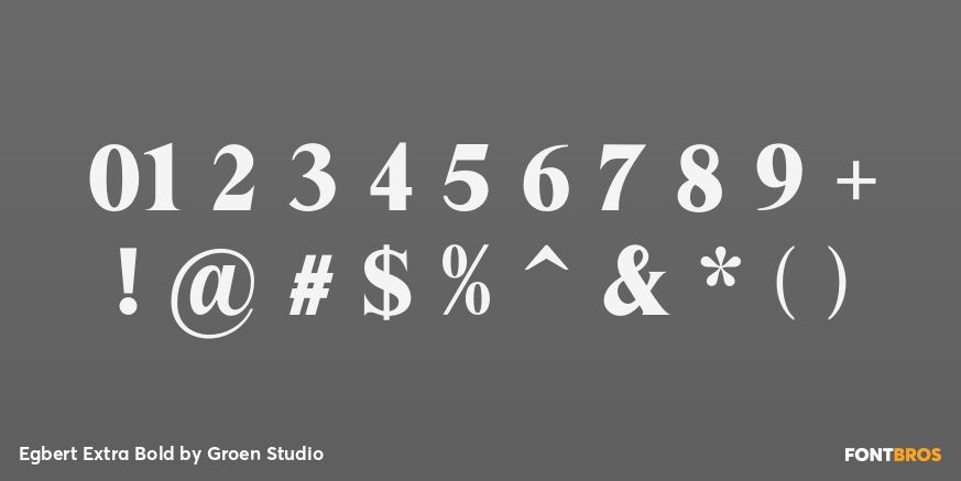 Egbert Extra Bold Font Poster #4