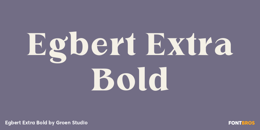 Egbert Extra Bold Poster